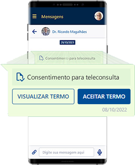 Aceite do termo de consentimento