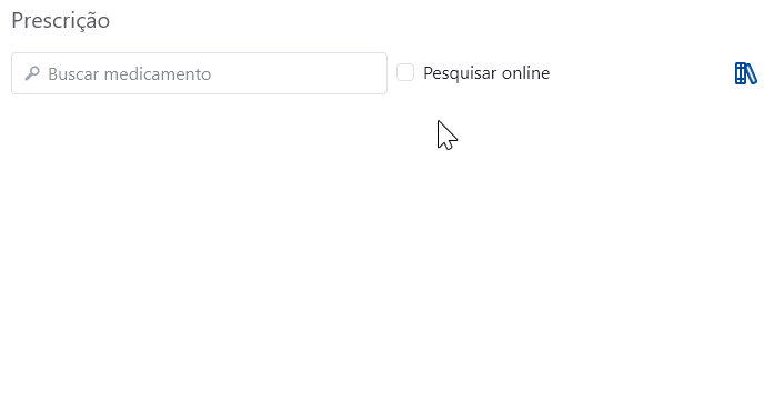 Pesquisa na base de medicamentos online (HiDoctor Cloud)