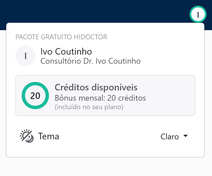 Cr&eacute;ditos HiDoctor LIVE