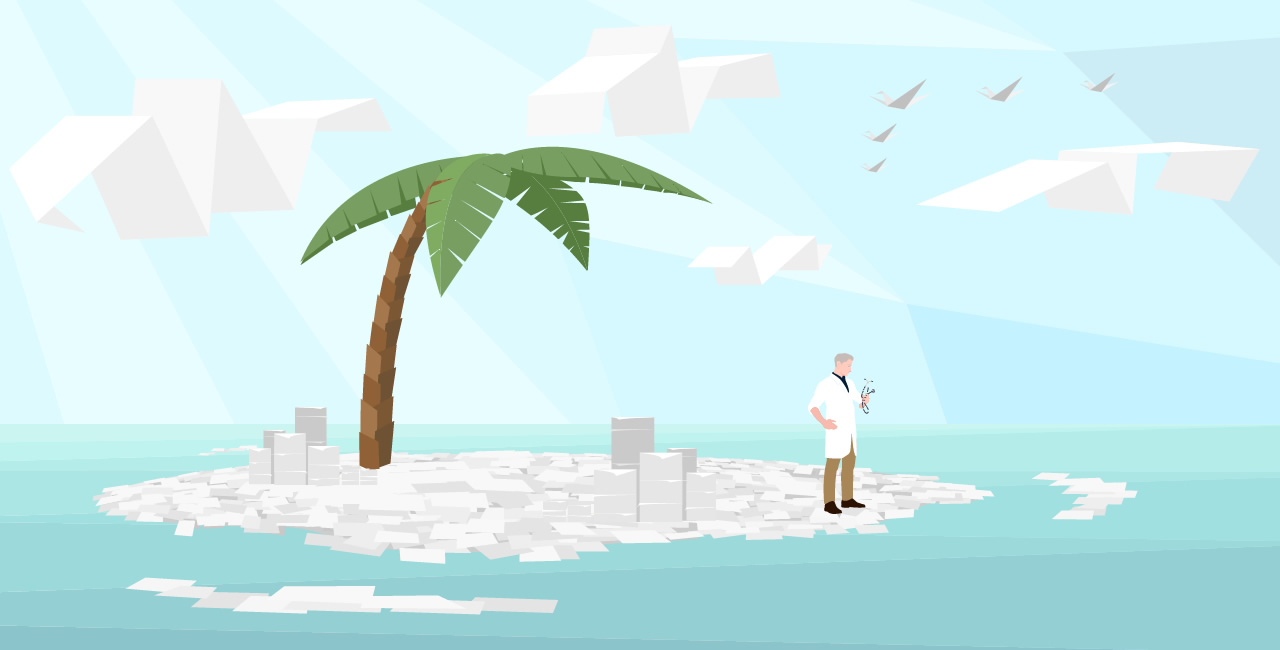 Preso nas "ilhas de papel": consequências de não ter um software médico