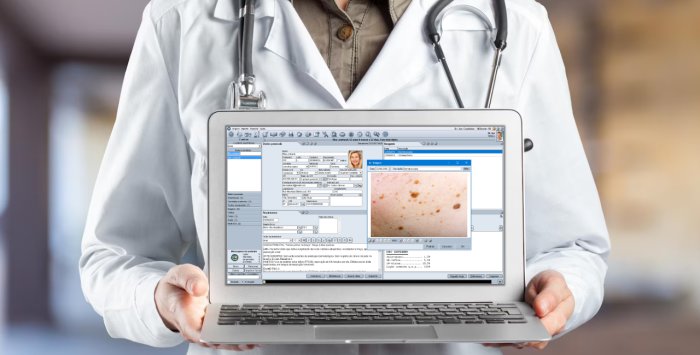 Prontuário Personalizado para Dermatologia: incorporando imagens com o software médico